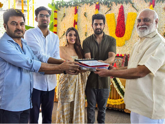 Clicks From Muhuratam Shot Of Naga Shaurya n Yukti Thareja Film